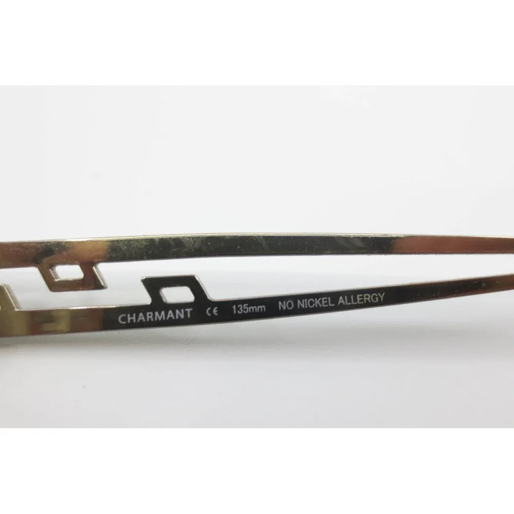 Charmant CH10855 LN Gold Titanium Semi Rimless Eyeglass Frames 51-18-135